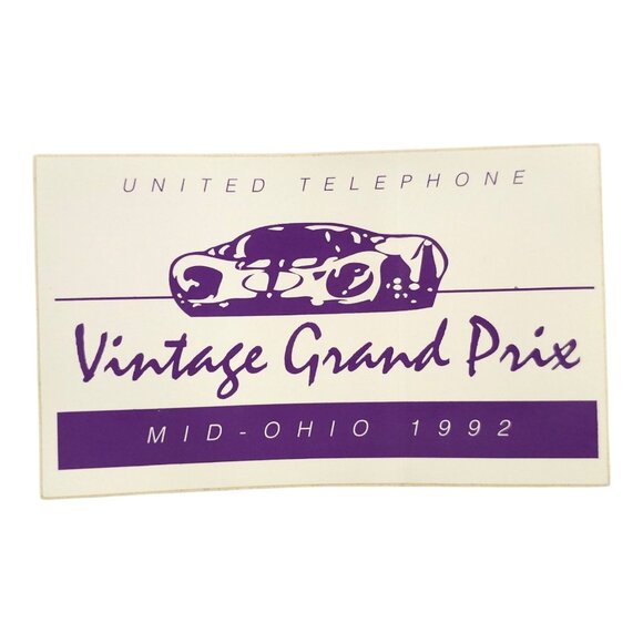 United Telephone Company Vintage Grand Prix Mid Ohio 1991-1992 Stickers Decals - Picture 9 of 10